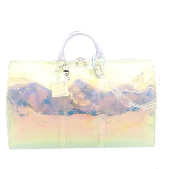 LOUIS VUITTON Monogram Prism Keepall Bandouliere 50 Bostonbag M53271